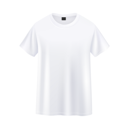 Printlk White cew neck tees